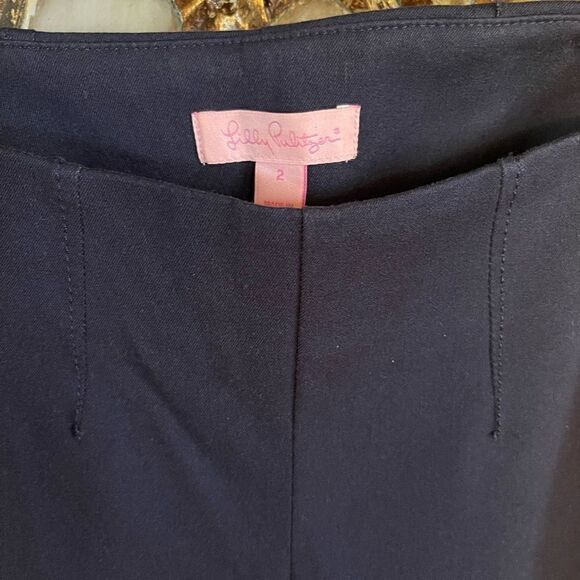 Lilly Pulitzer Navy Pants Sz 2 - Picture 3 of 3